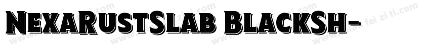 NexaRustSlab BlackSh字体转换
